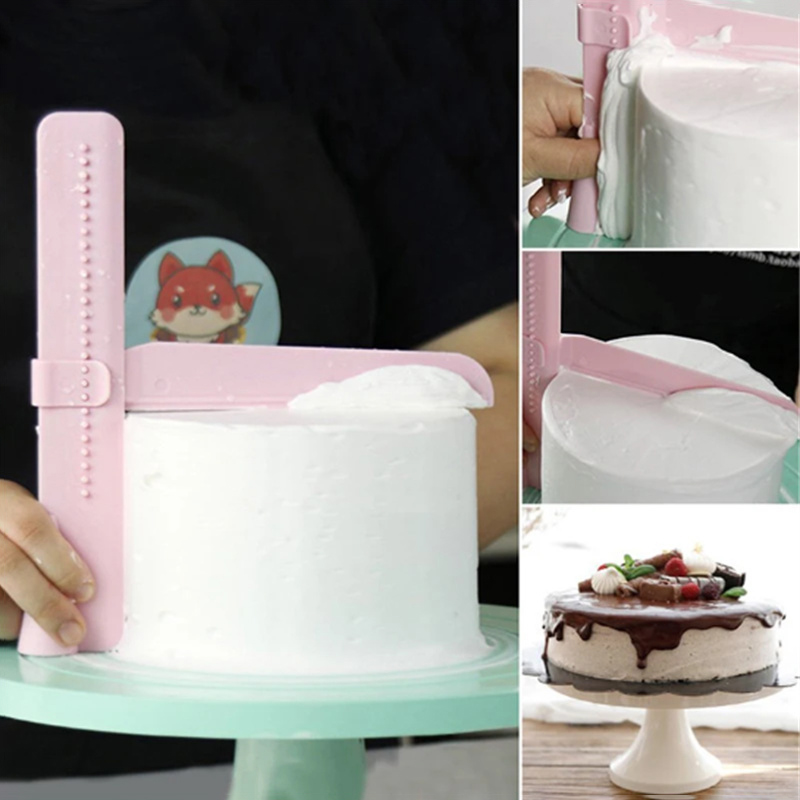 Fondant Smoother Set - Regulowana szpachelka do ciasta DIY, szpatułki