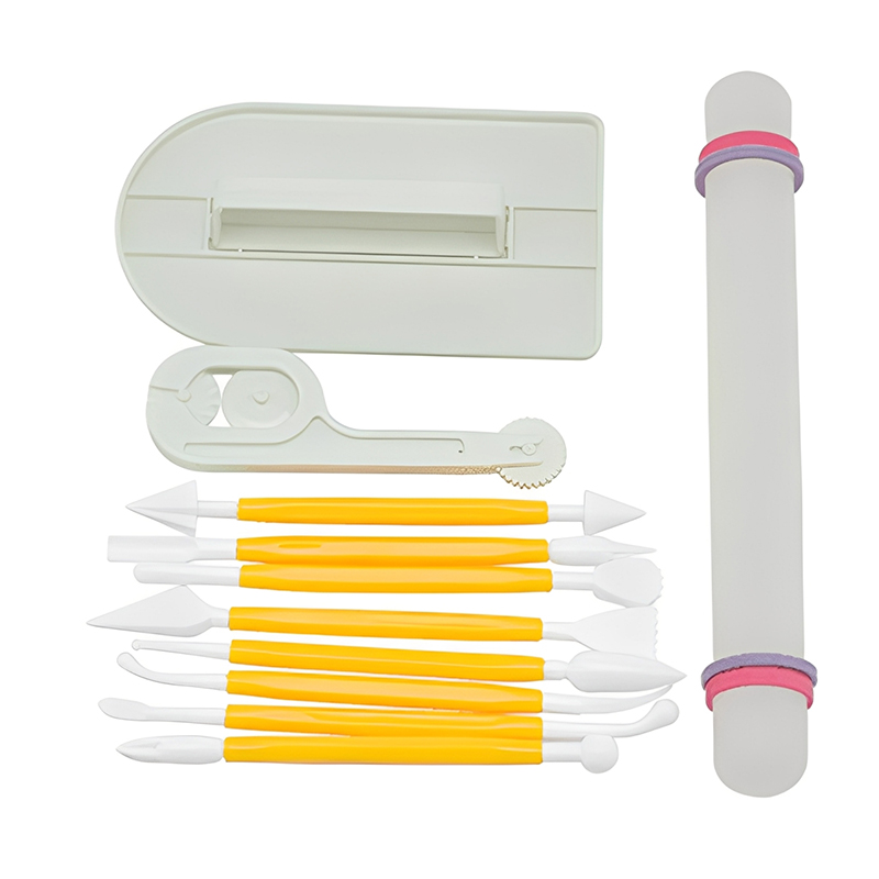 Fondant Smoother Set - 11 szt./zestaw Narzędzi do Pieczenia Skrobak