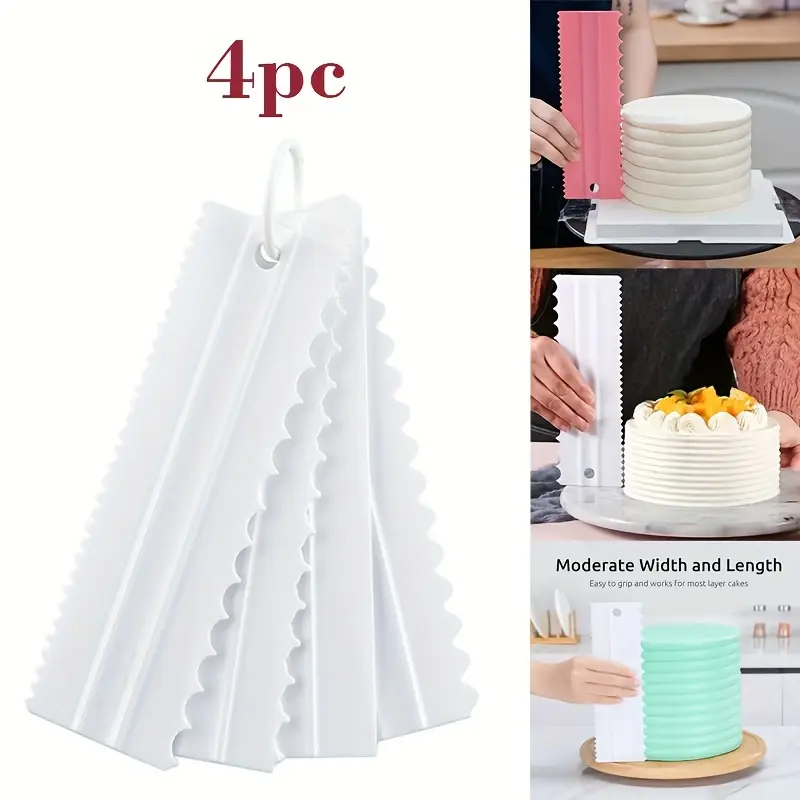 Zestaw 4 szpachelek do ciast - – Fondant Smoother Set recenzja i cena