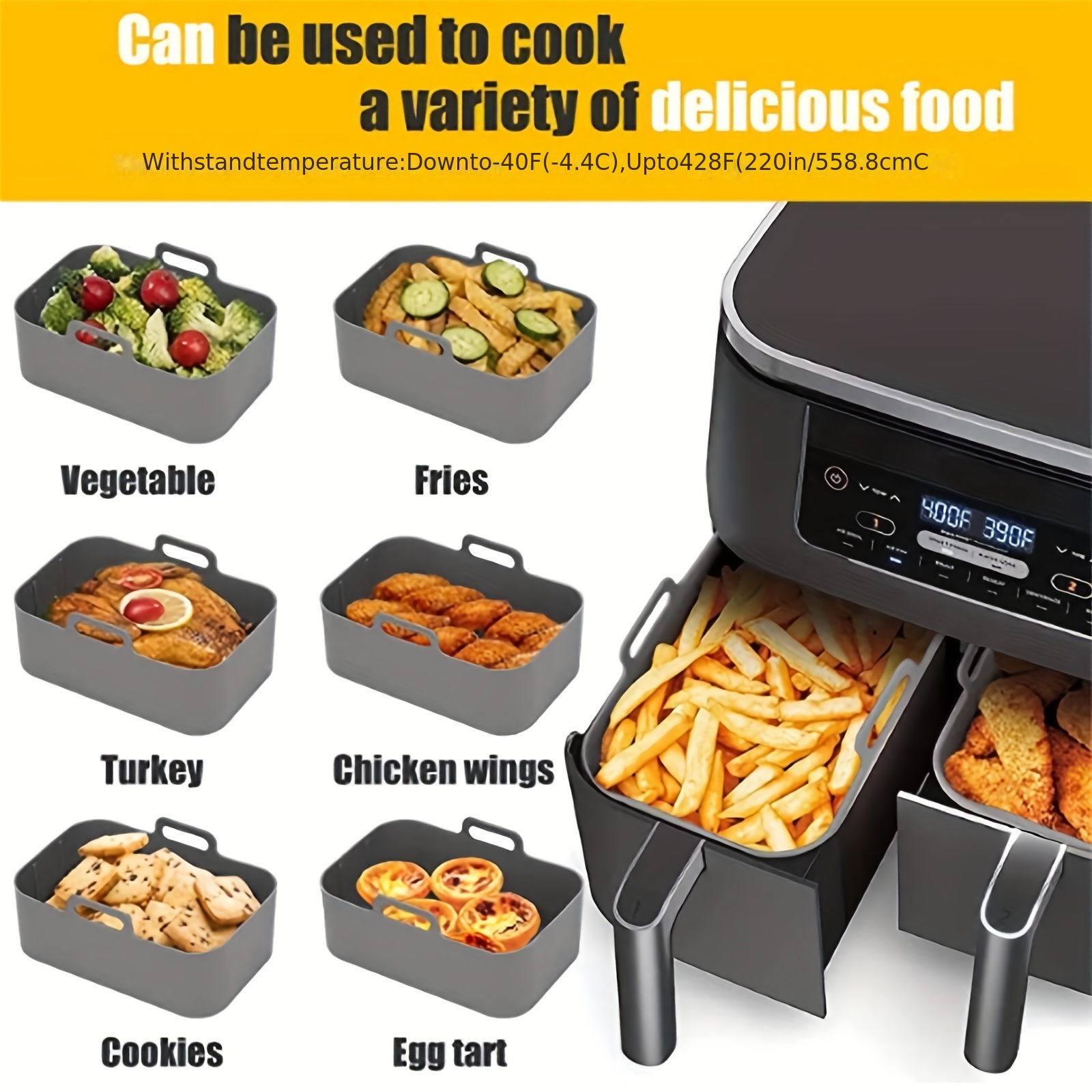 1/2Pcs Frytkownica powietrzna  – Kitchen Baking Pans recenzja i cena