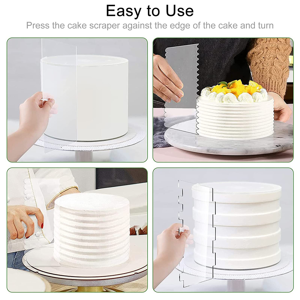 4/6 szt. akrylowy zestaw grzeb – Fondant Smoother Set recenzja i cena